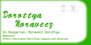 dorottya moravecz business card